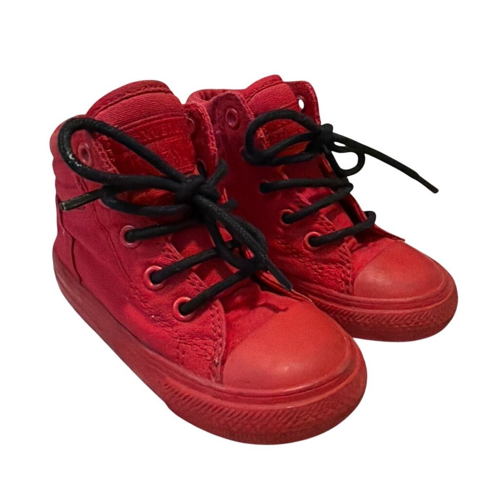 Converse Chuck Taylor All Star Hi Guard Red Toddler Size 7